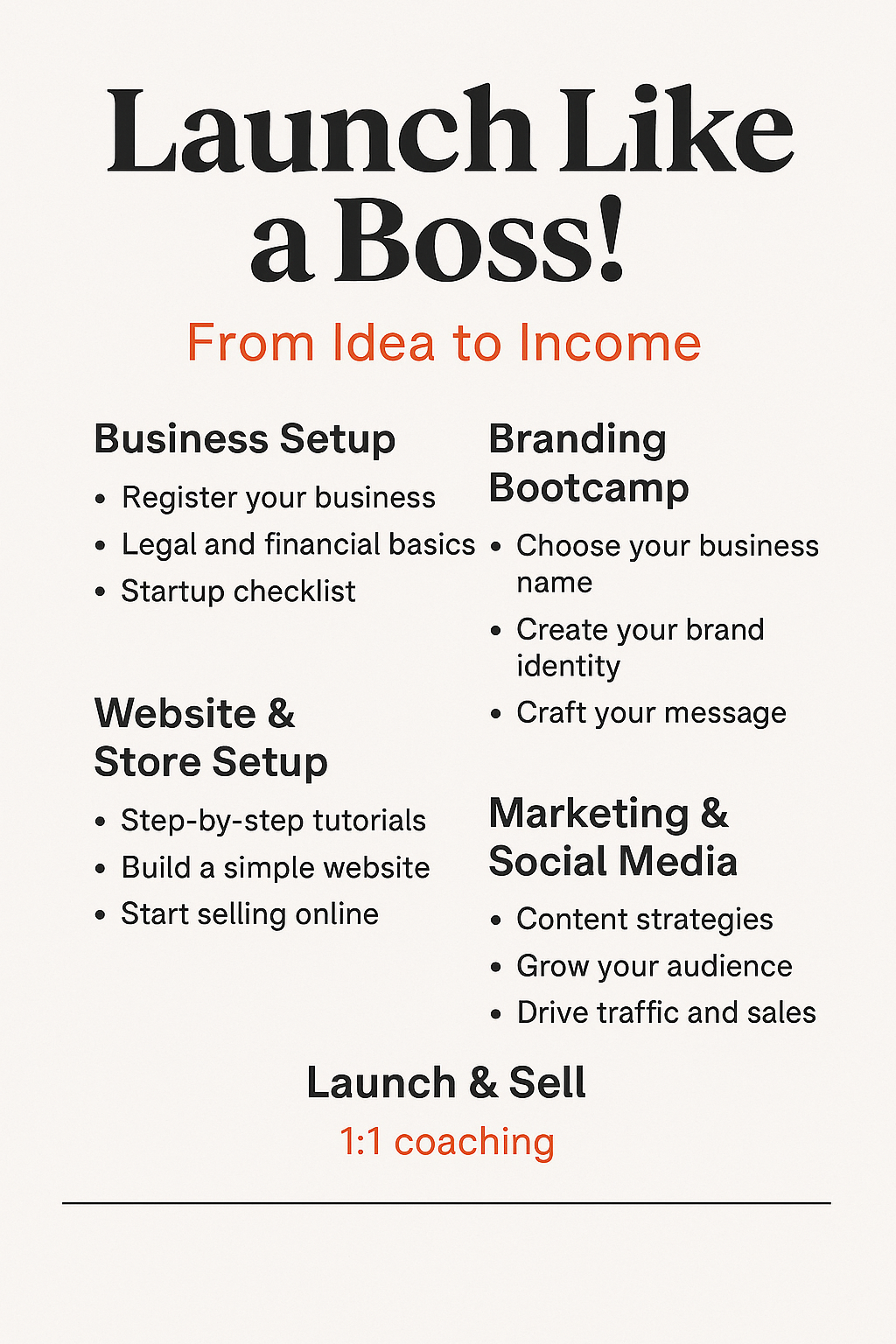 Launching Your Business 101